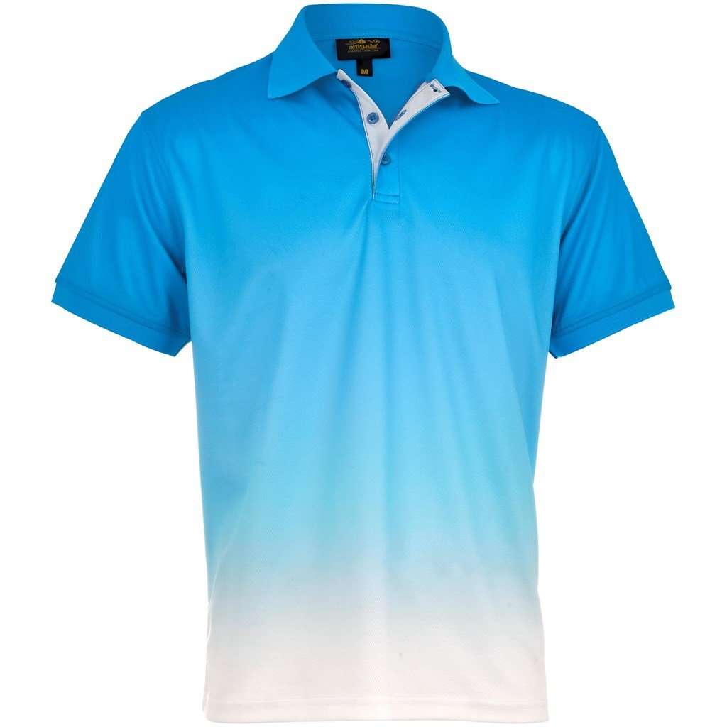 Altitude Dakota Golf Shirt - Mens - aqua