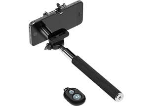 Selfie stick with Bluetooth remote