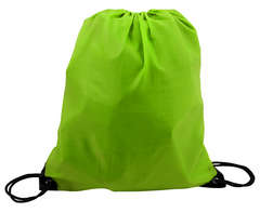 210D Poly String Bag - light green (BAG046G)