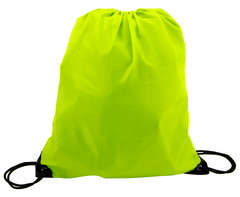 210D Poly String Bag - lime (BAG046L)
