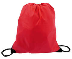 210D Poly String Bag - red (BAG046R)