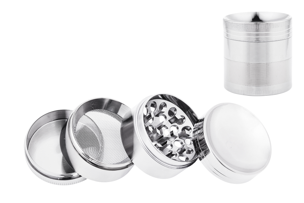 Tobacco Grinder - 4 Part Gunmetal - 340303