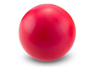 Bounce-back stress ball - red