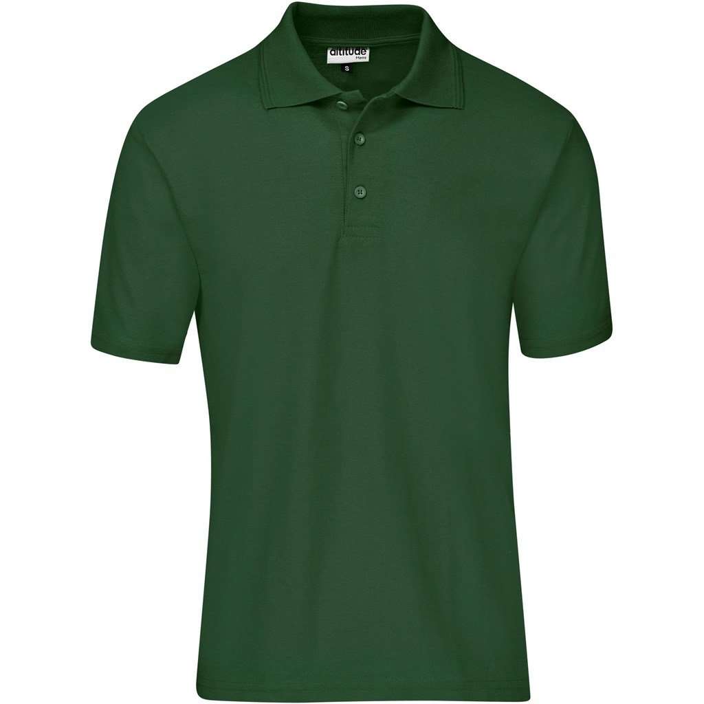 Altitude Basic Pique Kids golfer - dark green
