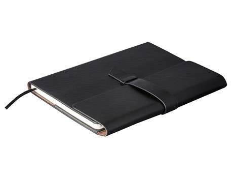 Peninsula A5 Hard Cover Notebook - black