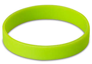 Silicone wrist band - lime