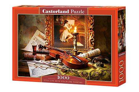 Still life with violin and painting (1000pc Puzzle)