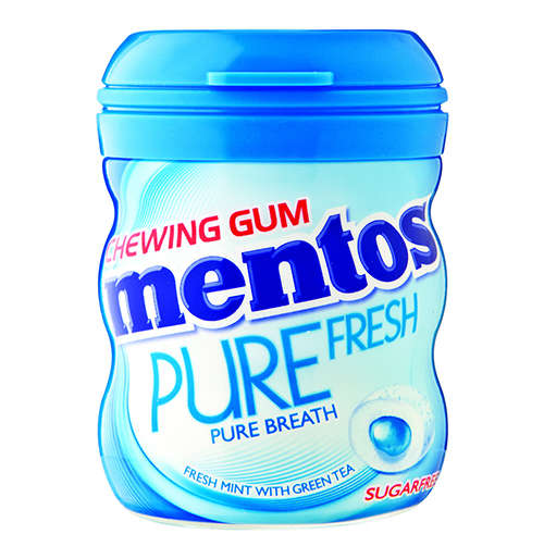 MENTOS Gum Curvey - Pure Fresh Mint (1x6)