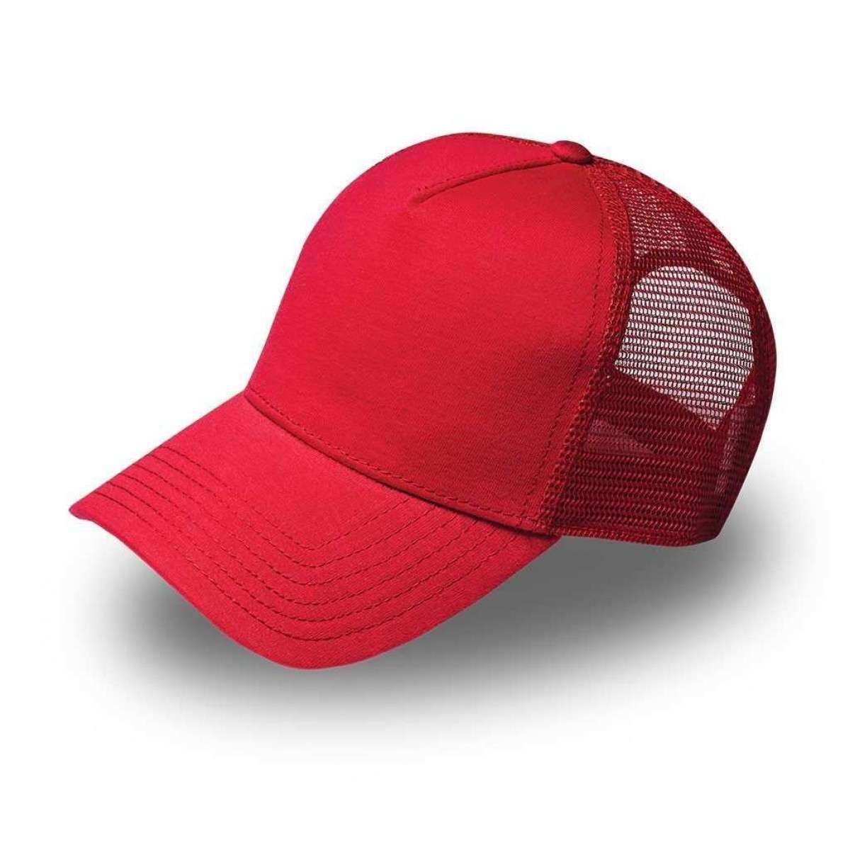 Jersey Trucker Cap - red (C10500)