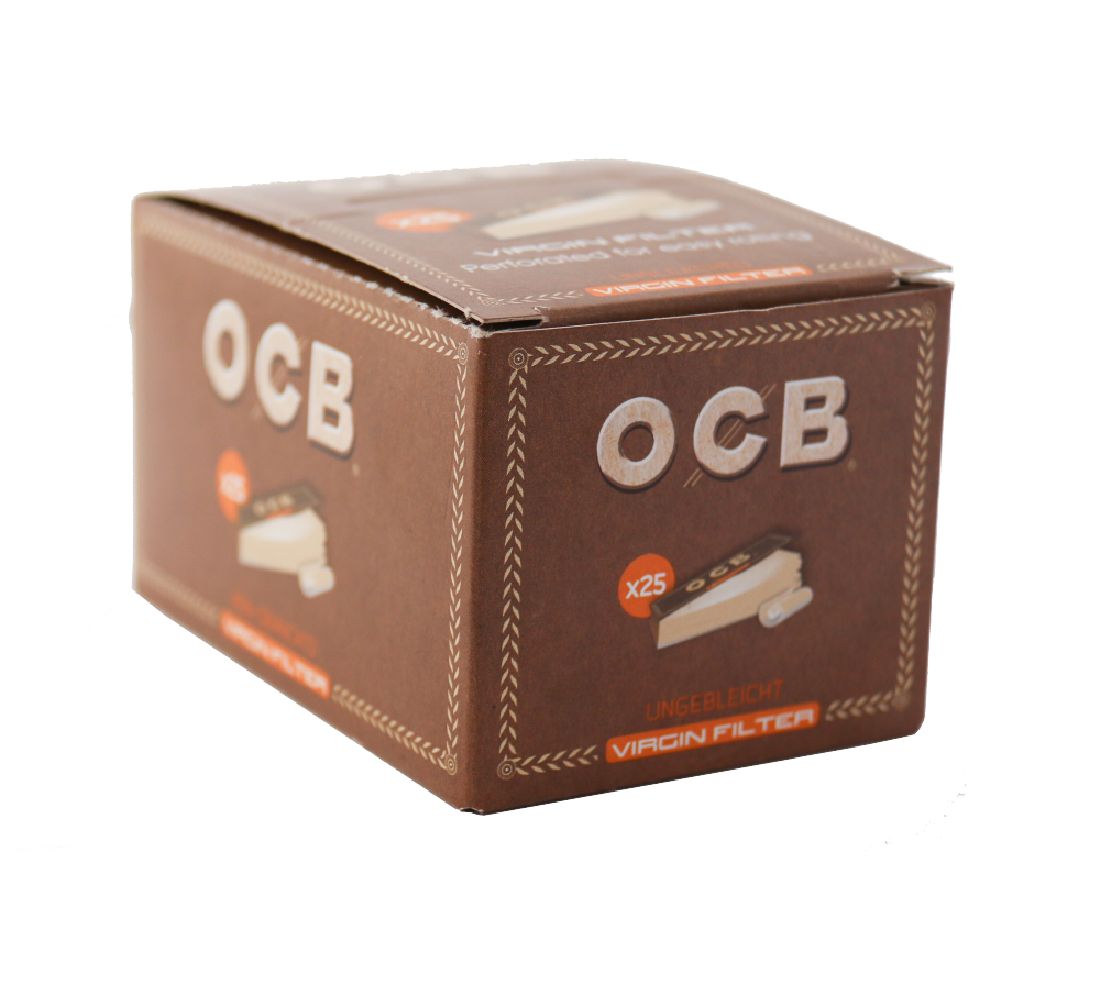 OCB Unbleached Filter Tips (1x25x50s) (OCB011)