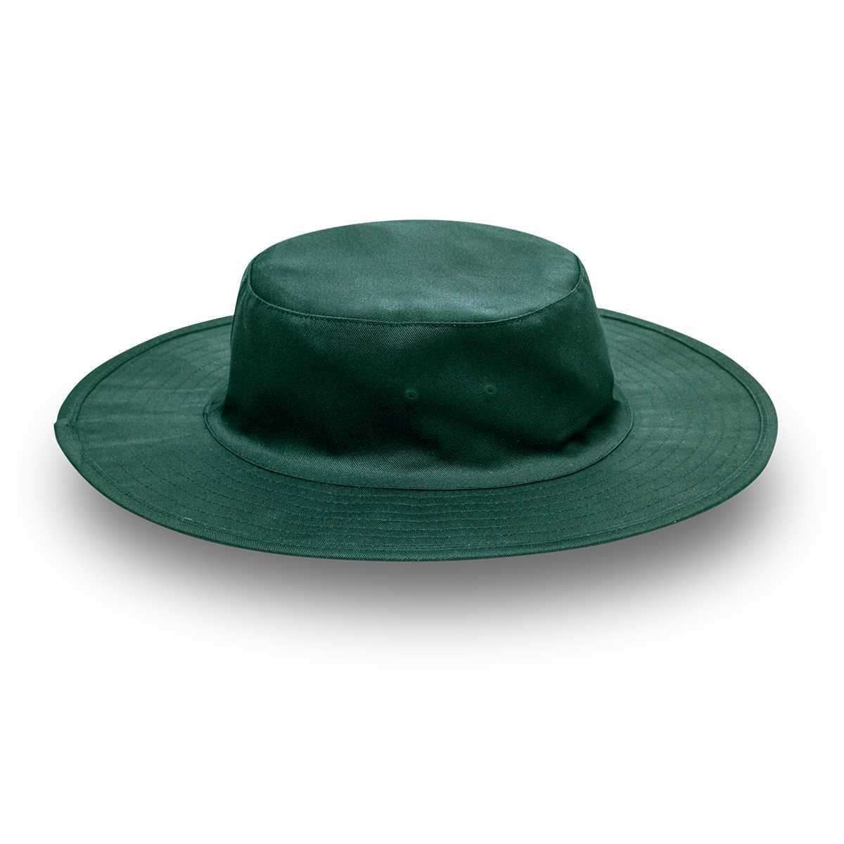 Collapsible Cricketer Hat - bottle green (H17002)