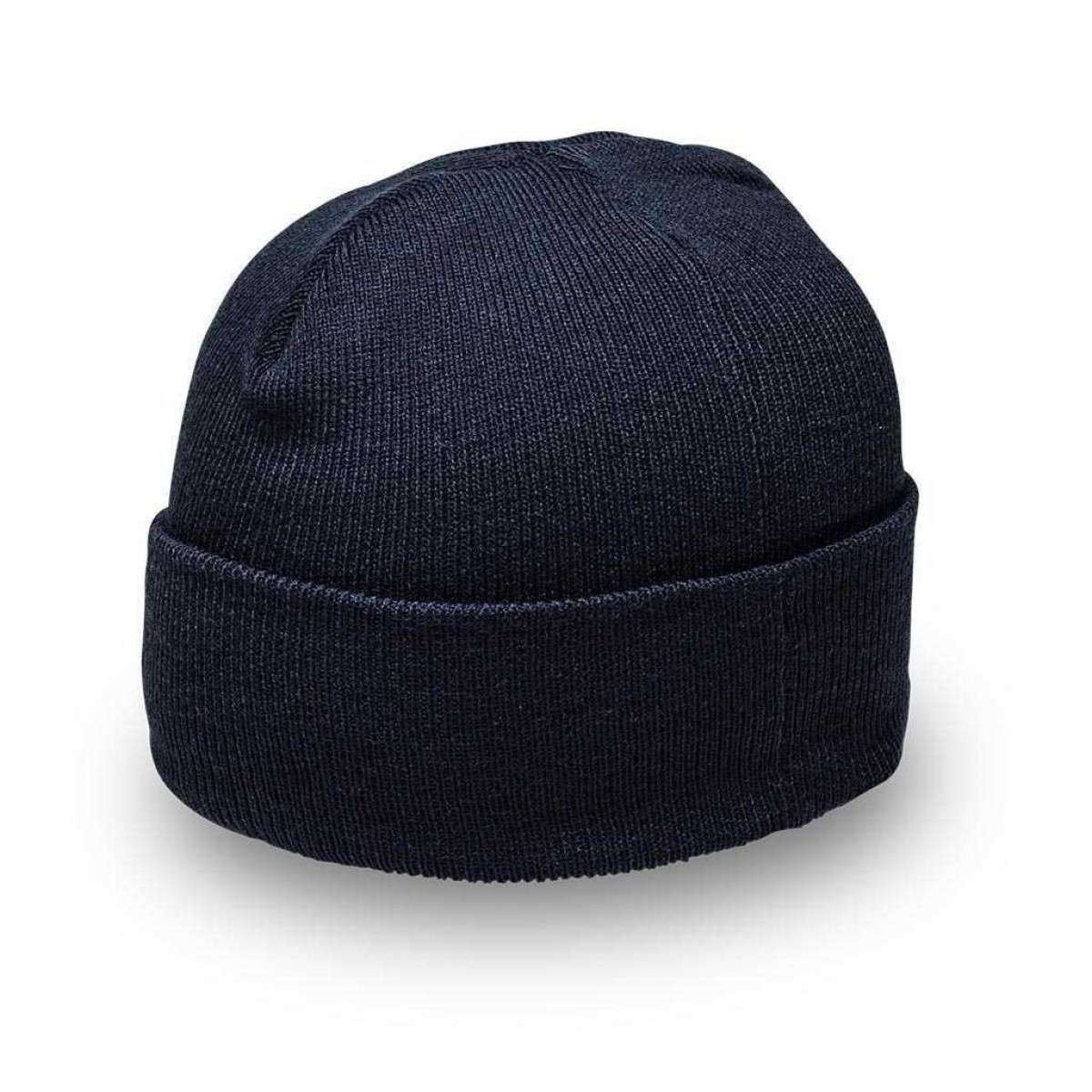 Cuffed Knitted Beanie - black (B001)