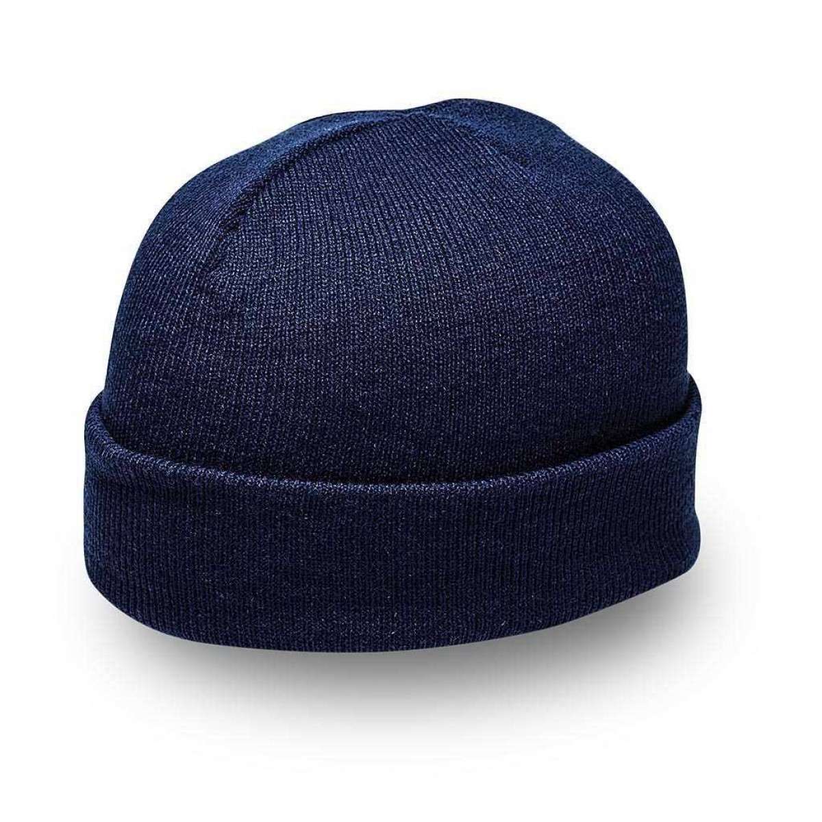 Cuffed Knitted Beanie - navy (B001)