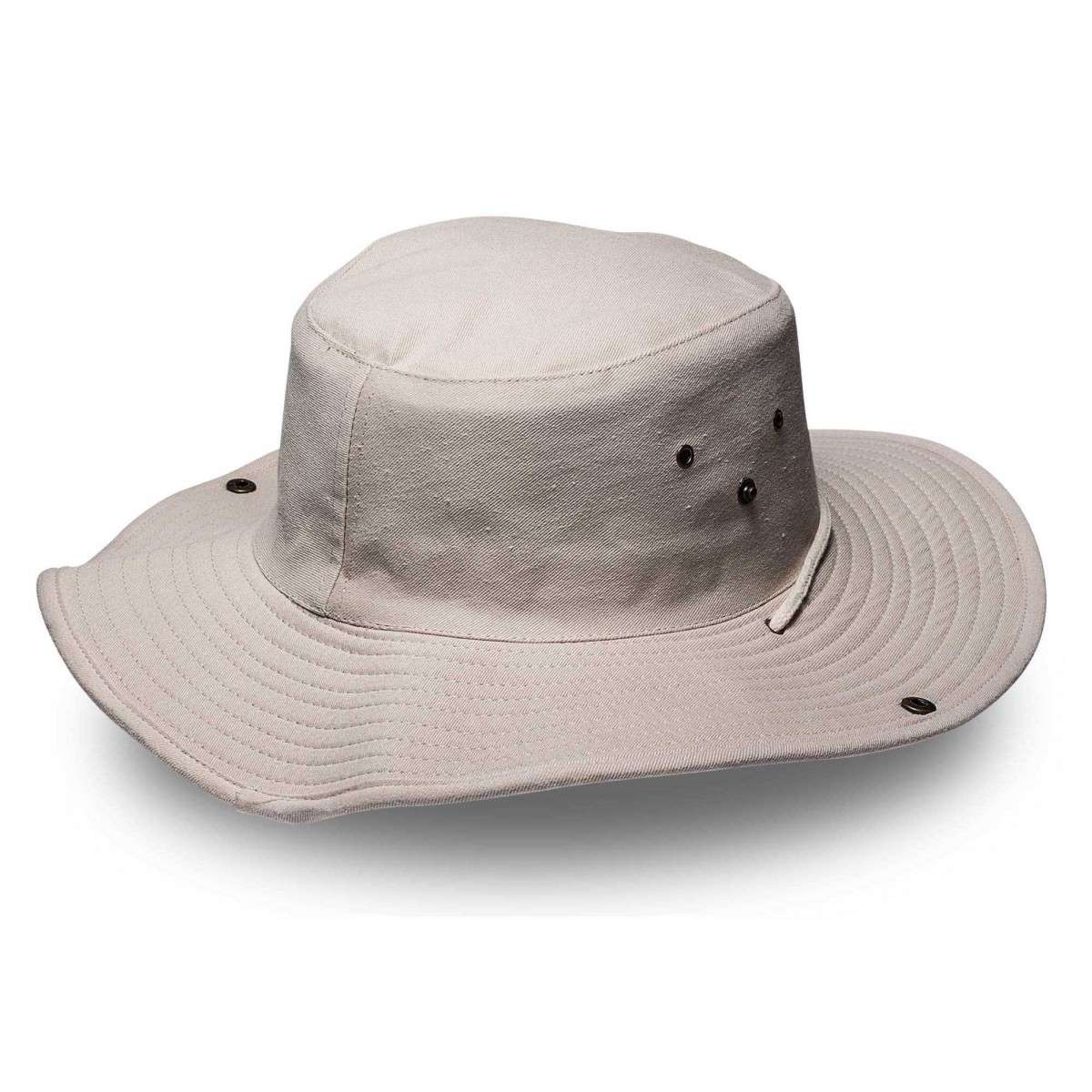 Kiddies Wide Brim Safari Hat - stone (K6048)