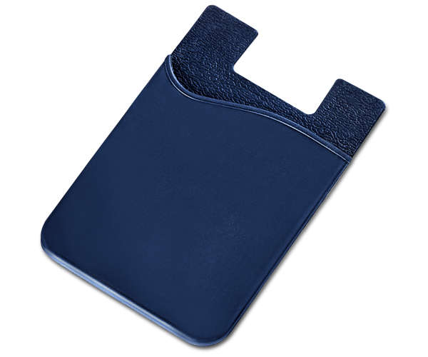 Silicone phone card holder - navy