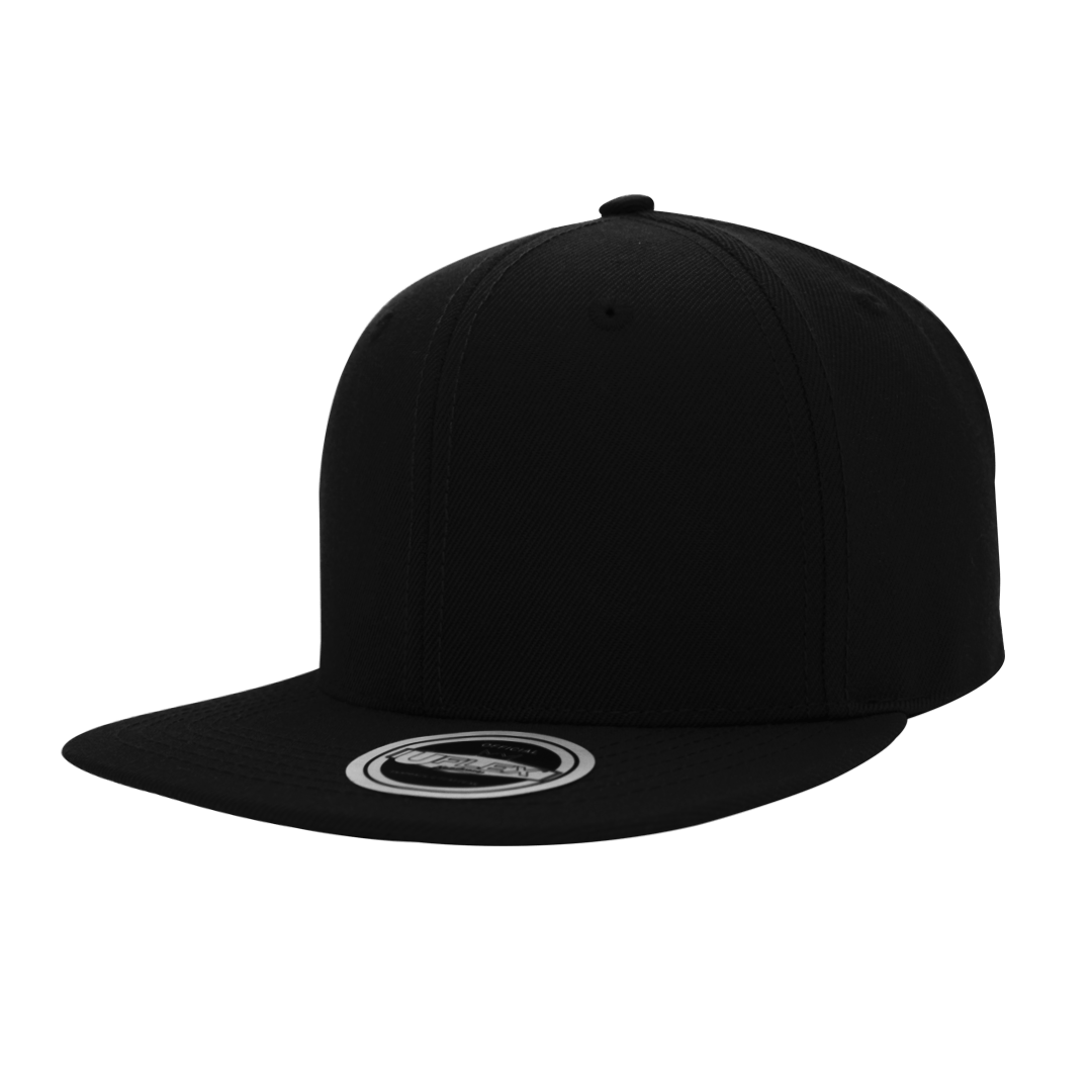 UFlex Snapback Flat Peak Cap - black (U15606)
