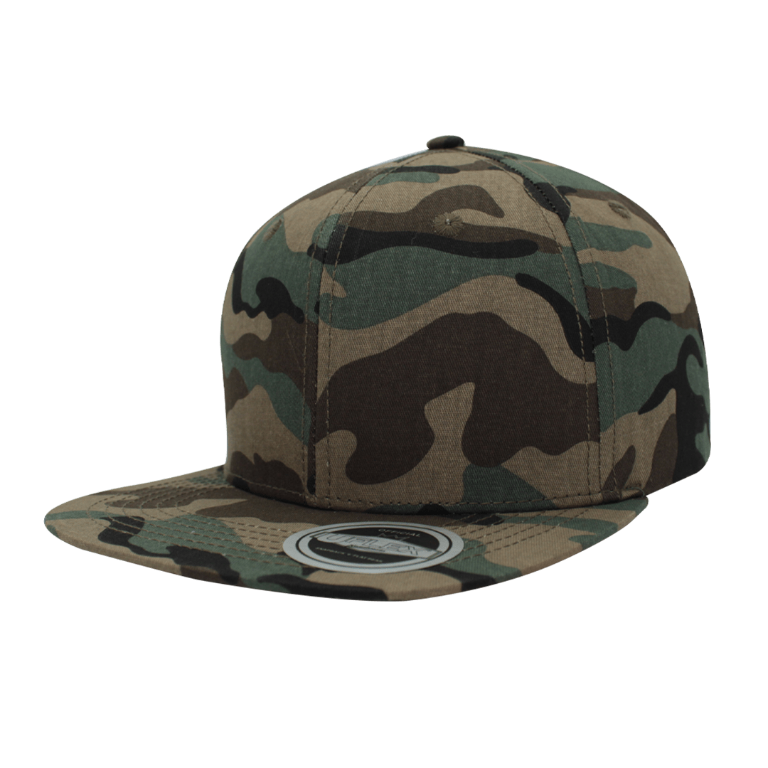 UFlex Snapback Flat Peak Cap - camo (U15606)