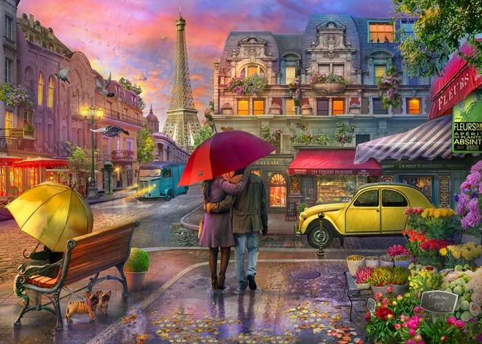Raining in Paris (1500pc Puzzle)