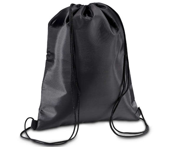 Drawstring cooler bag - black