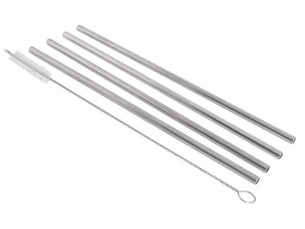 5-Piece stainless steel Straws and Pipe Cleaner (P2453)