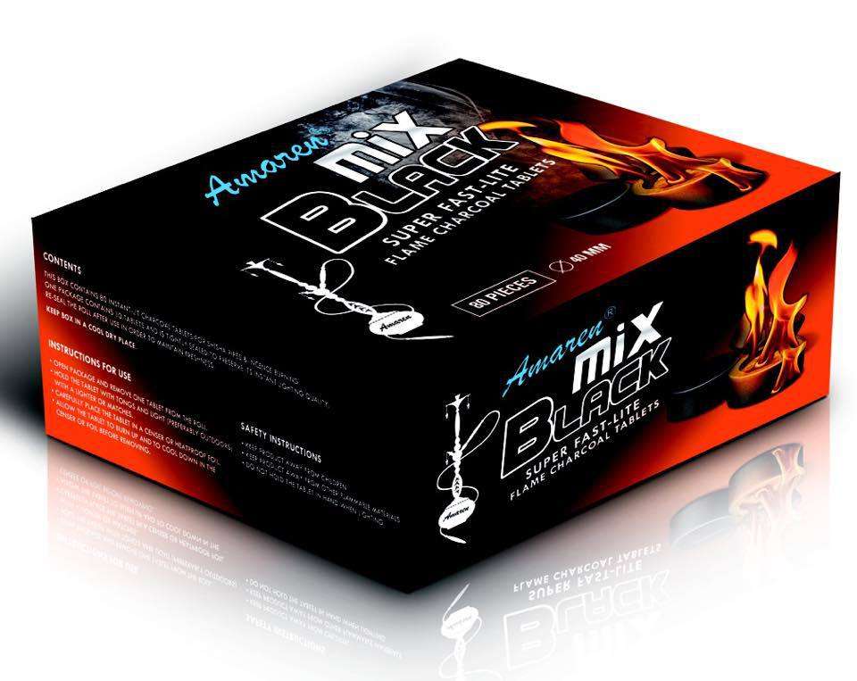 Hubbly Coal - Black Mix Coal Large - stock on hand