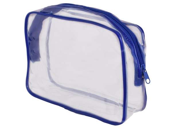 PVC Stationery/Cosmetic Case - blue (ST333E)