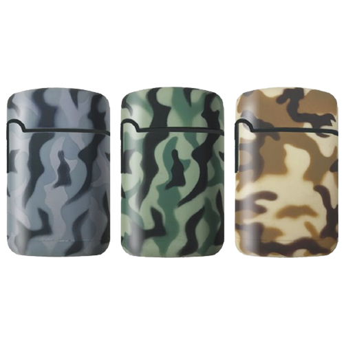 Zenga Rubberized Army Print Mega Jet Pocket Torch Lighter - Assorted (PCT019)