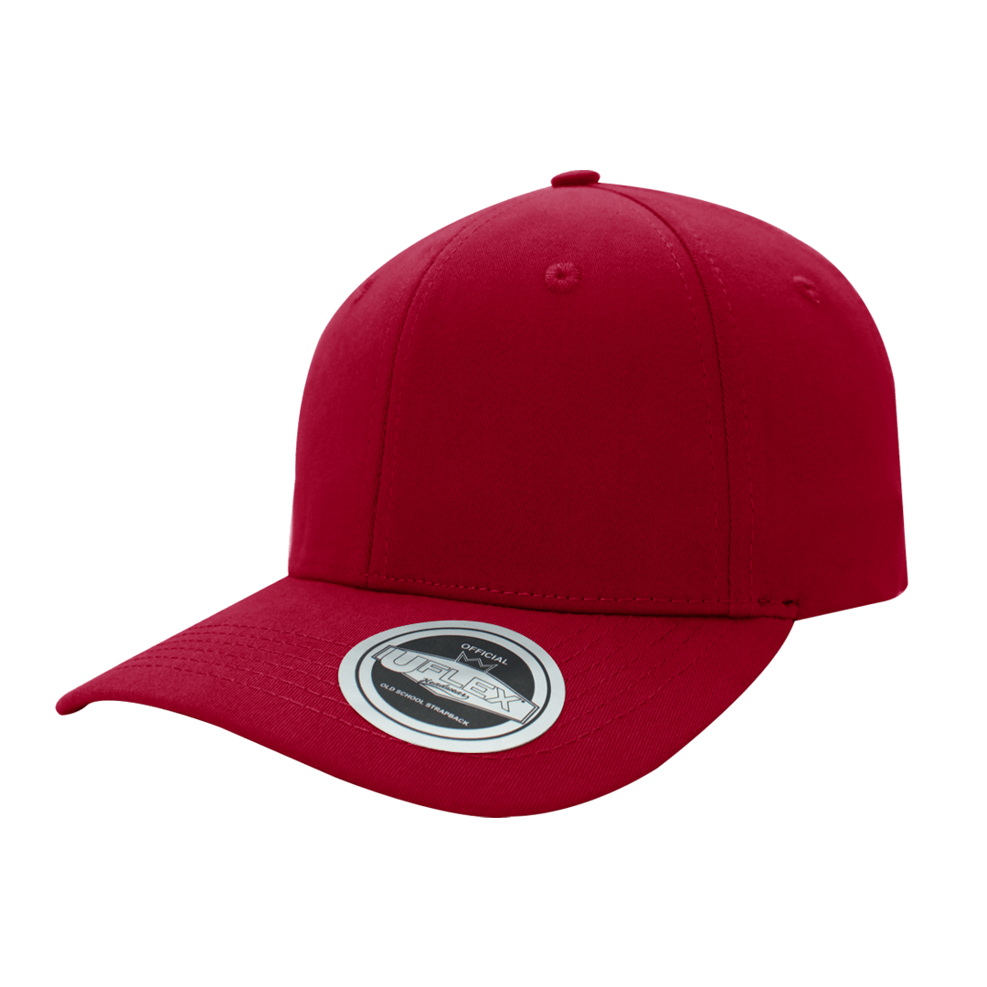 Uflex Old School Strap Back Cap - burgundy (U15610)
