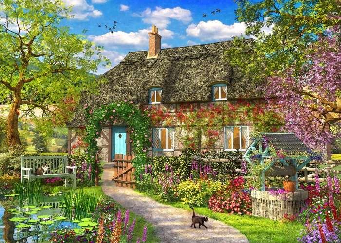 Spring Cottage (1000pc Puzzle)