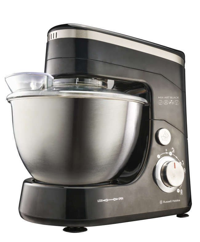 Russell Hobbs 600W Mix-Art Black Stand Bowl Mixer (855336)