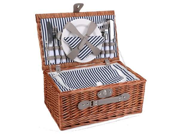 4-Person Wicker Picnic Basket (P2484)