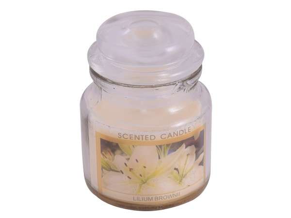 Scented Candle in Jar - white (vanilla) (P2450W)