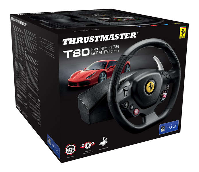 Thrustmaster Steering Wheel T80 Ferrari 488 GTB Edition (PC/PS4)