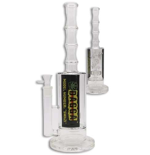 Glass Bong - 'Dagga' Base 42cm with cooler (Bong053)