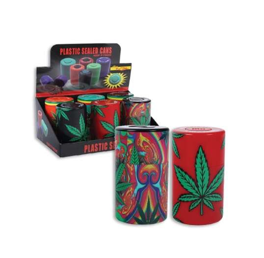 Storage Can - Leaf Design (Assorted) (RYO014)