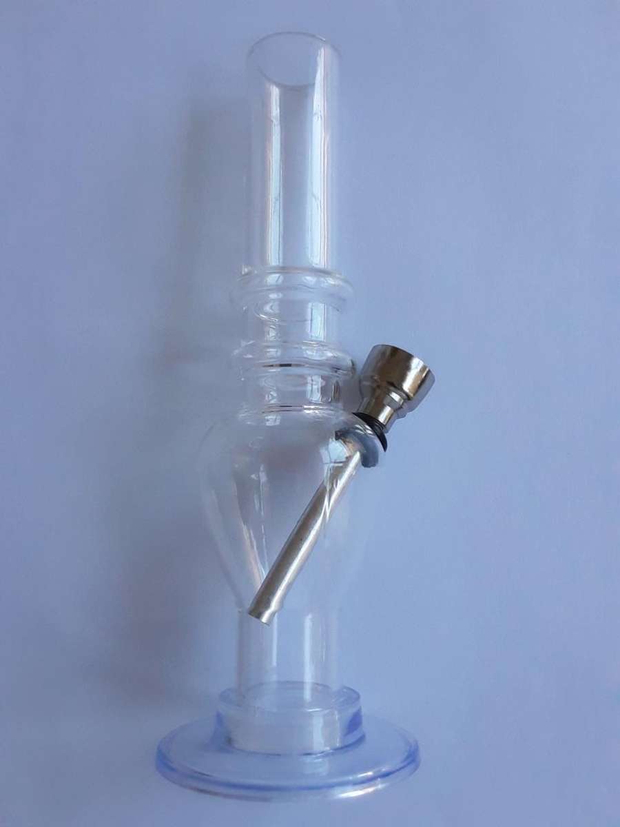 Acrylic water bong - mini (15cm) - clear - 24hr dispatch
