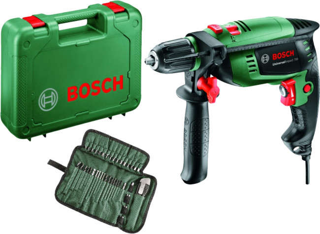 Bosch 700W Universal Impact 700 Impact Drill and 39 Piece Accessory Set