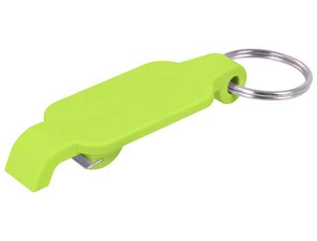 Pop keyring bottle opener - lime