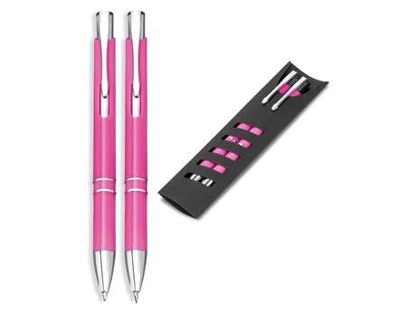 Elektra Ball Pen and Clutch Pencil Set - pink (Penset-2015)