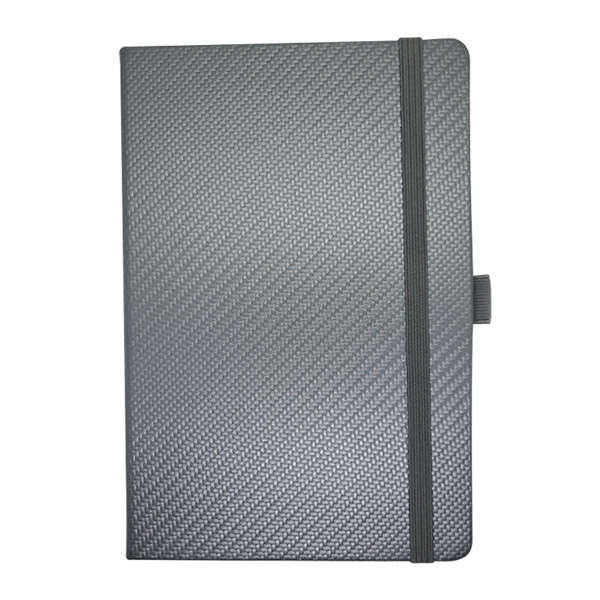 A5 Carbon Notebook - silver (NBK-3008)