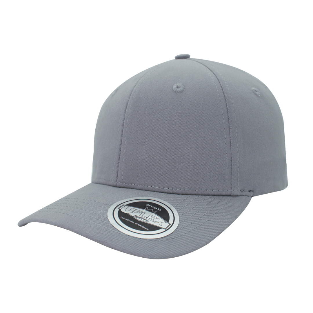 Uflex Old School Strap Back Cap - grey (U15610)