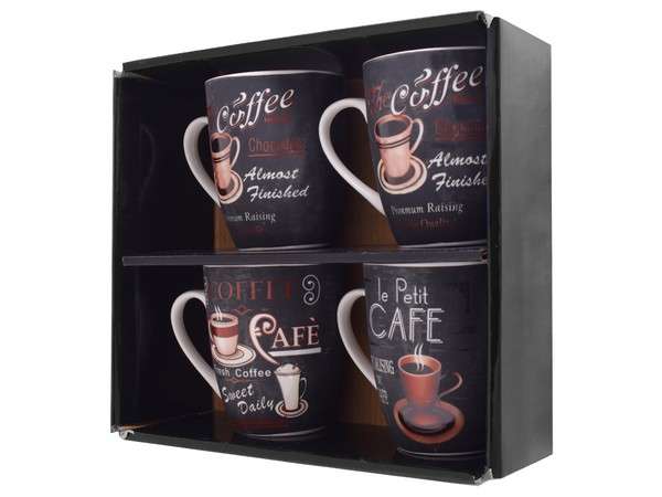 Coffee Lovers 4-Piece Mug Set (P2526-Set)