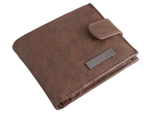Urban Man Rhett Distressed Look PU Wallet - brown (UGW801N)