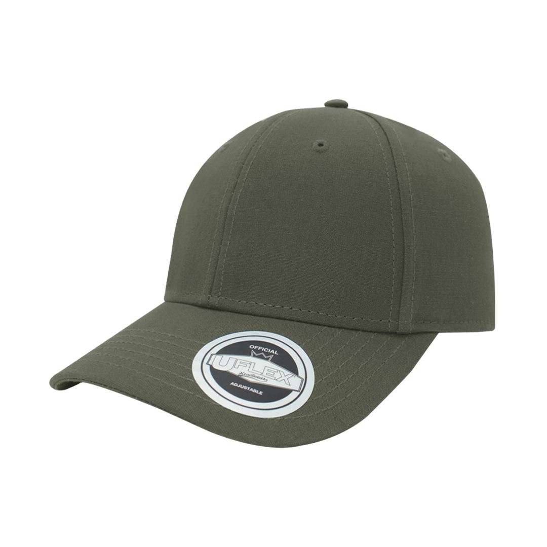 Uflex 6 Panel Snapback Cap - olive (U20608RC)