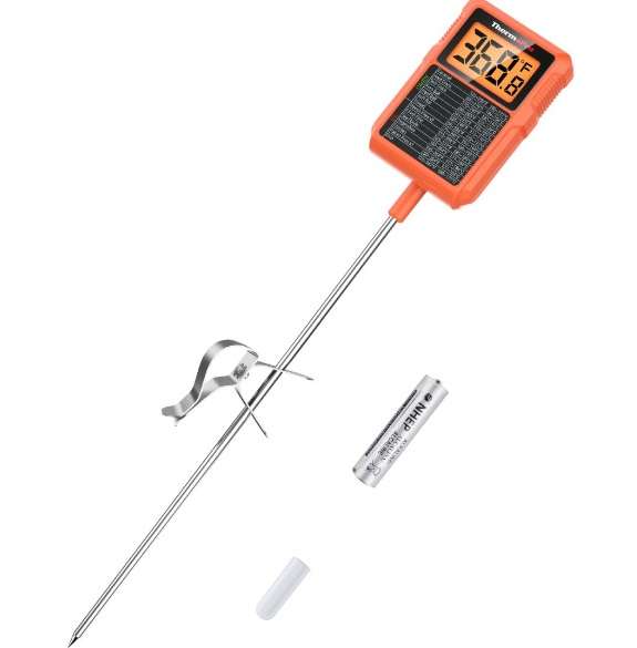 ThermoPro Waterproof Backlit Digital Instant Read Deep Fry and Sugar Thermometer (TP-511)