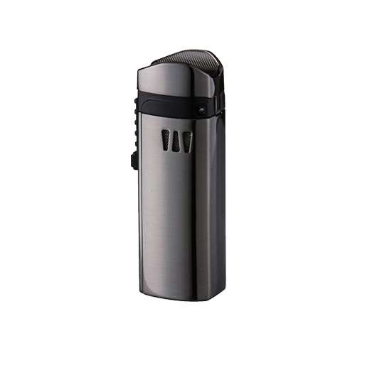 Eurojet Cigar Lighter - Gun Metal Triple Jet Flame Lighter (Ligh064)