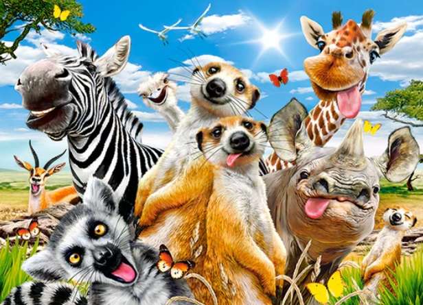 African Selfie (200 Piece Puzzle)