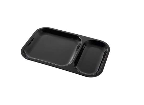 Black Divided Rolling Tray (HRPT002)