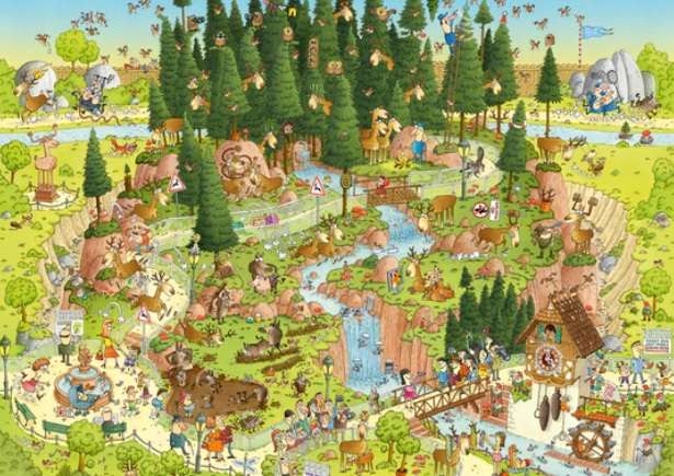 Black Forest Habitat (1000 Piece Puzzle)