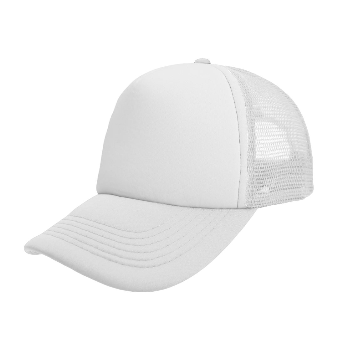 Foam Polysnap Curved Peak - white (S19500)